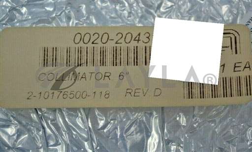 0020-20431/-/0020-20431 / COLLIMATOR, 6 INCH / APPLIED MATERIALS AMAT/APPLIED MATERIALS AMAT/_01