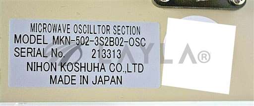 MKN-502-3S2B02-OSC/-/MKN-502-3S2B02-OSC / MICROWAVE OSCILLTOR SECTION TEL TOKYO ELECT / NIHON KOSHUHA/NIHON KOSHUHA, tokyo electron tel/_01