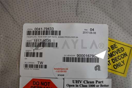 0041-79433/-/0041-79433 / FACEPLATE TEOS HIGH DEP RATE 300 MM PRODUCER SA / AMAT/APPLIED MATERIALS AMAT/_01