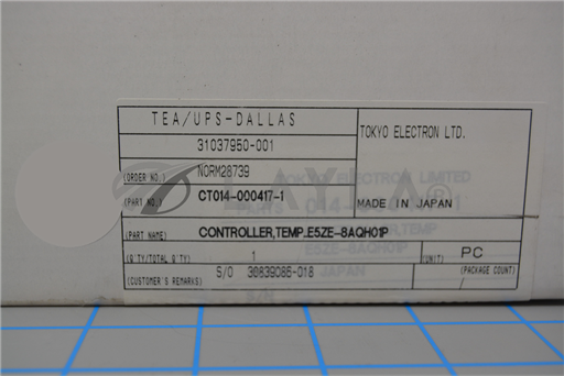 CT014-000417-1//OMRON E5ZE-8AQH01P, CONTROLLER TEMP/TOKYO ELECTRON TEL/_01