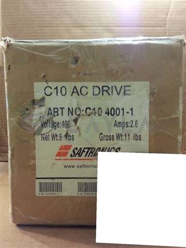 C10-4001-1/C10 AC DRIVE/SAFTRONICS C10-4001-1 DRIVE 460VAC 2.6AMP C1040011 FACTORY BOX/SAFTRONICS/_01
