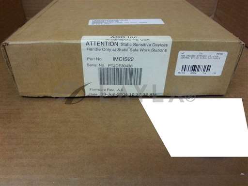 IMCIS22/IMCIS22/ABB IMCIS22 SYMPHONY CONTROLS I/O MODULE IMCIS-22 NEW IN BOX/ABB/_01