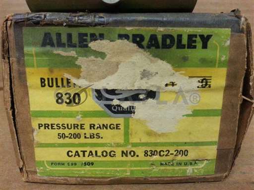 830C2-200/830C2200/830C2-200 ALLEN BRADLEY PRESSURE SWITCH 1/4IN NPT 830C2200 -NEW/ALLEN BRADLEY/_01