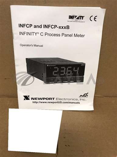 M3597/N/1006/INFCAC-1010-V5/NEWPORT M3597/N/1006 INFCP and INFCP-xxxB INFINITY C PROCESS PANEL METER MANUAL/Newport/_01