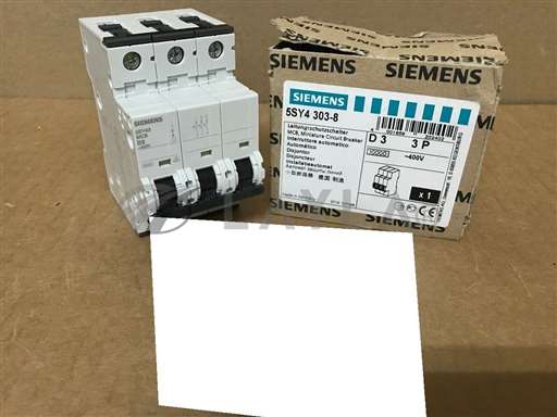 5SY4303-8 ; 5SY4-303-8/5SY43MCB/NIB 5SY43MCB SIEMENS 5SY4 303-8 MINIATURE CIRCUIT BREAKER D3 3P 400V/Siemens/_01