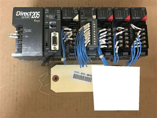 DL250-1 ; DL2501//KOYO DIRECT LOGIC DL250-1 CPU PLC + D2-CTRINT + D2-16ND-3-2 + D2-08TD1 + D2-06B/KOYO DIRECT LOGIC/_01