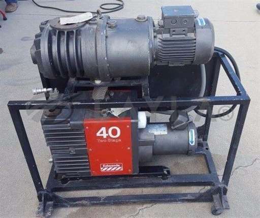 E2M40/-/EDWARDS 40 TWO STAGE ROTARY VACUUM PUMP , GEC alpak motor 090SD/Edwards/_01