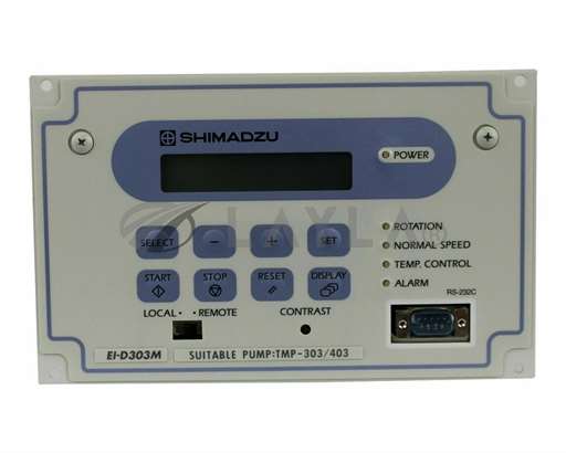 EI-D303M/-/SHIMADZU POWER SUPPLY UNIT FOR TURBO MOLECULAR TMP-303/403 PUMP MODEL: EI-D303M/Shimadzu/_01