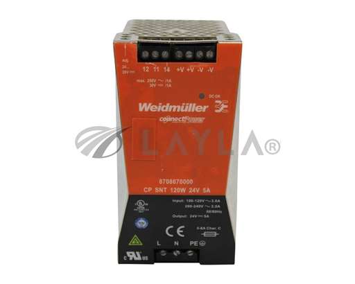 8708670000/-/WEIDMULLER CONNECT POWER 8708670000 POWER SUPPLY CP SNT 120W 24V 5A/Weidmuller/_01