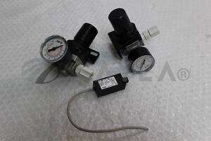 -/-/4163  Lot of 2 SMC NAR2000-N01/US3069 Pressure Regulators/SMC/_01