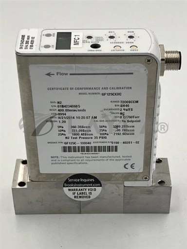 GF125CXXC//Brooks Instrument GF125CXXC 7200SCCM Thermal Mass Flow Controller Non Working/Brooks Instrument/_01