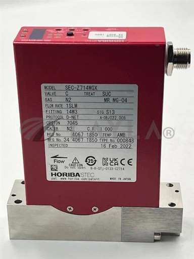 SEC-Z714MGX N2 MR. MG-04 1//HORIBASTEC SEC-Z714MGX N2 MR. MG-04 1 SLM Mass Flow Controller Used/Horibastec/_01