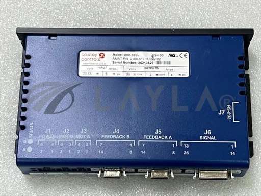 0190-51703 REV 02//Copley Controls 800-1855 Rev AMAT 0190-51703 REV 02 Servol Amplifier Used/Copley Controls/_01