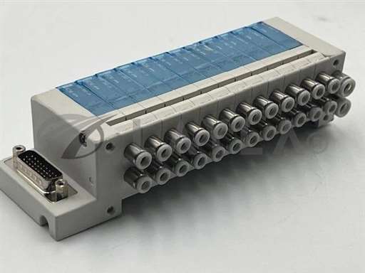 VV100-12-DUXO1449//SMC VV100-12-DUXO1449 AMAT #: 4060 26 Ports Pneumatic Valves Manifold Used/SMC/_01
