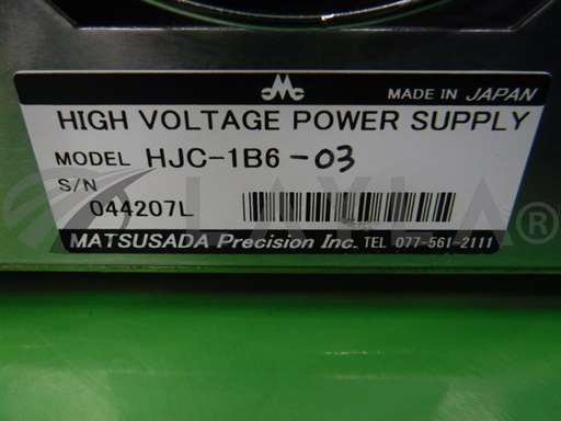 HJC1B603/HJC 1B6 03/high voltage power supply/MatsusadaPrecision/_01