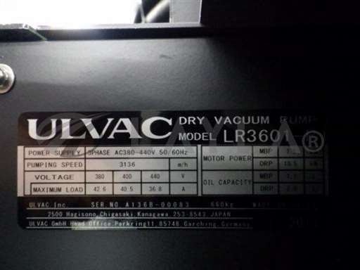 LR3601R/LR3601 R/dry pump/ulvac/_01