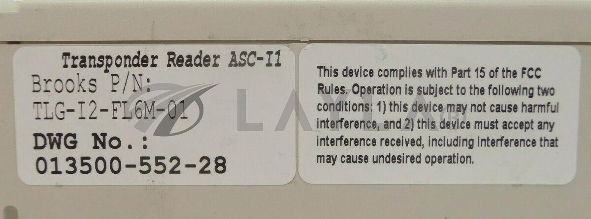 BROOKS AUTOMATION TLG-I2-FL6M-01Transponder Reader ASC-I1 013500-552-28 