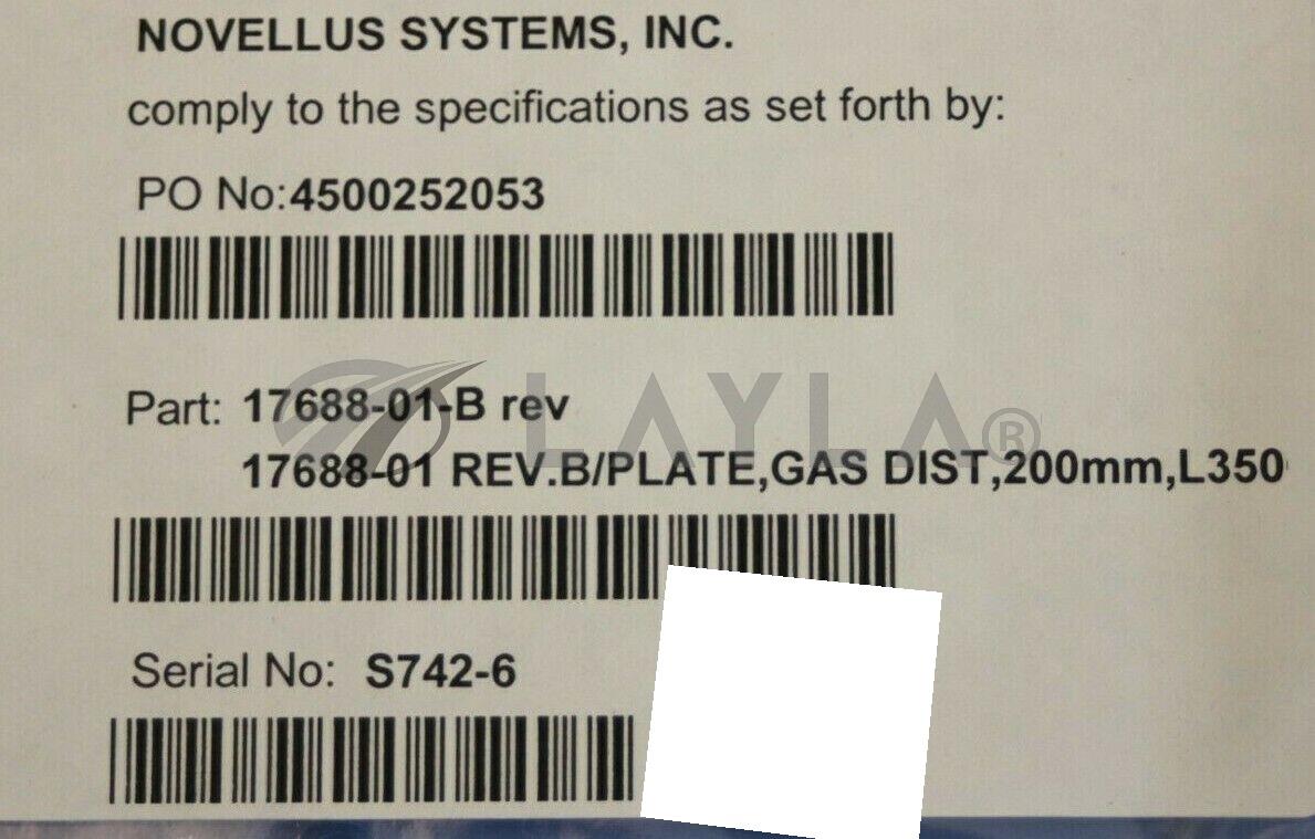 1000000186_294864176341 1768801B / QUARTZ GAS DISTRIBUTION PLATE REV