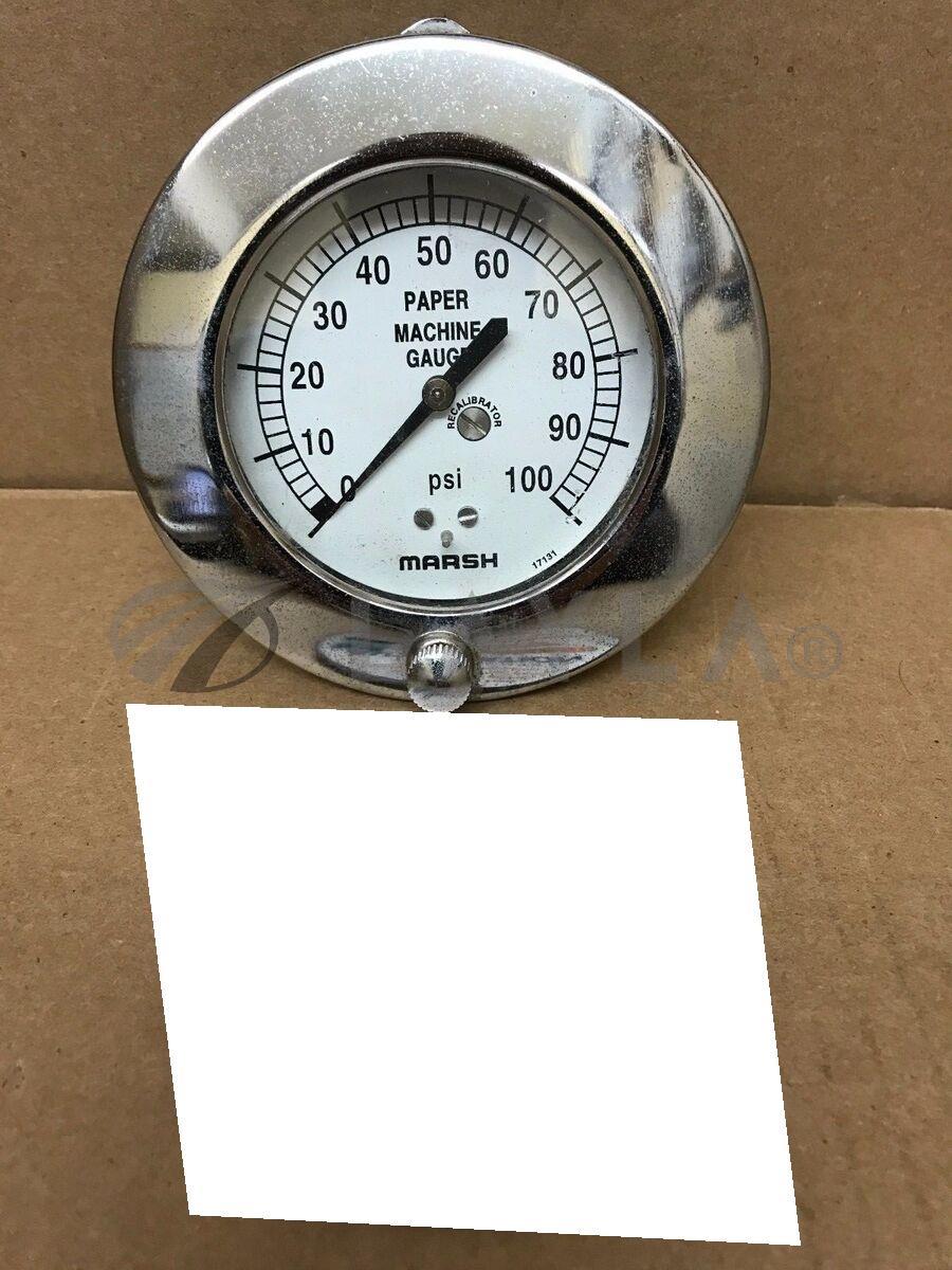 1000000190_302207813373 17131 MARSH PAPER MACHINE GAUGE 0-100PSI 1/4NPT ...