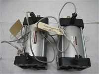 NCDA1B400-0400N-A53L3/-/Lot of 2 SMC NCDA1B400-0400N-A53L3 Pneumatic Cylinder with 2 Position Sensors/SMC/_01