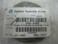 3700-01423/-/5 new AMAT 3700-01423 ORING ID 3.109 CSD .139 VITON V884-75 BR/AMAT/_01