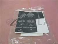 0060-13058/-/AMAT 0060-13058 Label Set, LWR Mainframe Plumbing, Lower, Equipment Labels/AMAT/_01