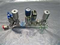 0050-52717//AMAT 6 Valve Gas Manifold Assy Block, Parker Veriflo, Setra, Mykrolis, 453838/Applied Materials AMAT/_01
