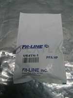 Fit-Line UE4TN-1 PFA HP Union Elbow (TightFLARE) 1/4"T W/ PVDF Nut