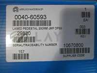 0040-60593//Applied Materials (AMAT) 0040-60593 LASED, PEDESTAL, 200MM, JMF SMALL FLAT D/Applied Materials (AMAT)/_01