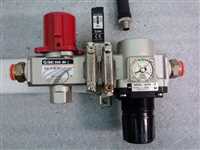 /-/SMC AR40-N04E-Z Regulator w/ Valve# VHS40-N40-Z and Pressure Switch IS1000//_01
