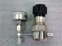 Parker / Veriflo. High Pressure Valve. 33-299-001 With Millipore Gauge.