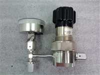 /-/Parker / Veriflo. High Pressure Valve. 33-299-001 With Millipore Gauge.//_01