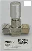SWAGELOK HIGH PURITY BELLOWS SEALED VALVE, ?" FVCR SS-BN8FR8-P-C