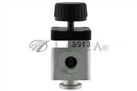 VARIAN MANUAL ALUMINUM BLOCK BELLOWS VALVE PN:L6280-301 NW-16-H/O