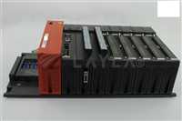MITSUBISHI MELSEC PLC POWER SUPPLY ASSY W/ AD71, A616AD, AD61 & AX42 A61P