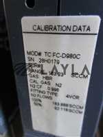 TC FC-D980C//Aera TC FC-D980C Mass Flow Controller HBR 183.23 SCCM w/ CA-98D9-Z Adapter Used/Aera/_01