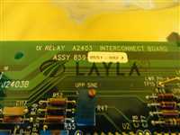 859-8551-002/1X Relay A2403 Interconnect Board/SVG Silicon Valley Group 859-8551-002 1X Relay Interconnect Board PCB Rev J Used/SVG Silicon Valley Group/_01