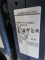 TC FC-D980C//Aera TC FC-D980C Mass Flow Controller HBR 27.485 SCCM w/ CA-98D9-Z Adapter Used/Aera/_01