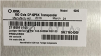 9200/9200/JDSU MODEL 9200100 Gb/s DP-QPSK TransponderJuniper Networks PN: 740-043694