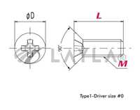 2671000160400/-/PEEK/Micro cross recessed flat head screw M1.6-4/Nippon Chemical Screw/