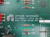0100-35049/-/AMAT 0100-35049 ASSEMBLY PCB SYS RESET/ INTLK SEL BD/AMAT/_01