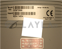 623A-14934 / BARATRON PRESSURE TRANSDUCER 133.32KPA 1000 TORR / MKS