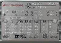 A374-15-904/-/A374-15-904/E2M30 VACUUM PUMP DUAL STAGE, ROTARY VANE PUMP, 220-240V/EDWARDS VAC/EDWARDS VACUUM/