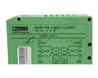 MCR-PS-24DC/2X24DC/-/PHOENIX CONTACT POWER SUPPLY 24 VDC MCR-PS-24DC/2X24DC LOT OF 7/phoenix/