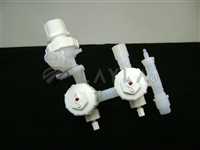 -/-/3272  3 Fluoroware 202-129-01 & 201-40-01 Valves Assy./Fluroware/_01