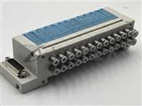 SMC VV100-12-DUXO1449 AMAT #: 4060 26 Ports Pneumatic Valves Manifold Used